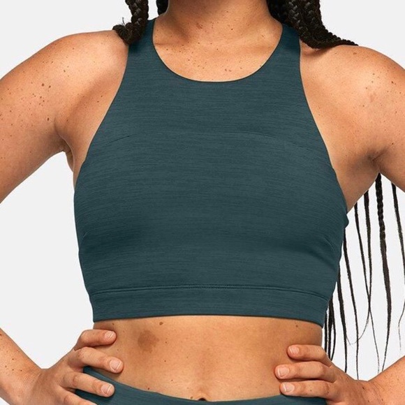 Outdoor Voices Other - OUTDOOR VOICES Move Free Crop Top Sports Bra Green